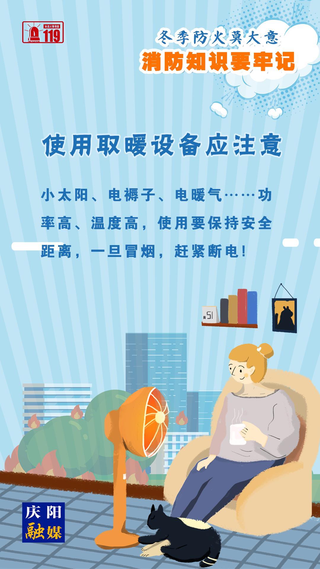 【微海報(bào)】冬季防火莫大意，使用取暖設(shè)備應(yīng)注意！