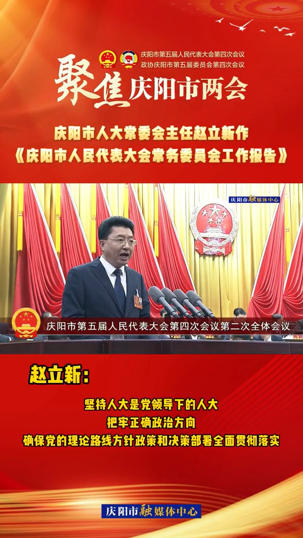 兩會(huì)V視(28)丨趙立新：堅(jiān)持人大是黨領(lǐng)導(dǎo)下的人大，把牢正確政治方向，確保黨的理論路線方針政策和決策部署全面貫徹落實(shí)